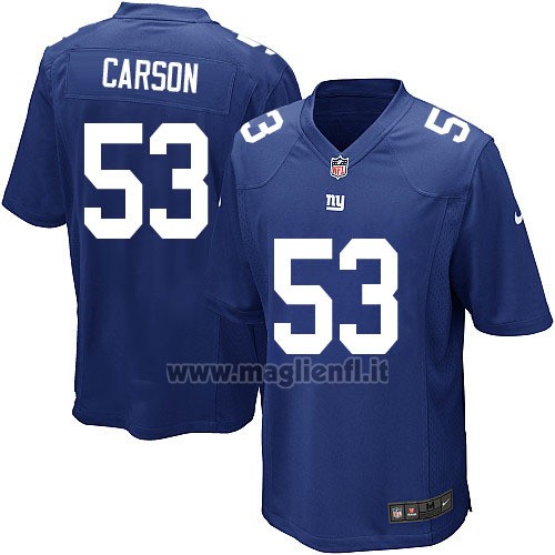 Maglia NFL Game New York Giants Carson Blu